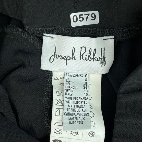 Joseph Ribkoff Black Cargo Pull-On Stretch Jogger Pants Women Size 8 - Picture 6 of 11